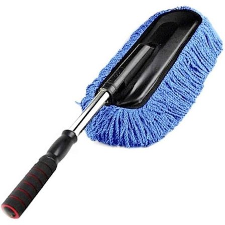 Aftagelig Teleskopisk Bilvoks Drag Nano Fiber Bilvaskebørste Bil Støvfjernerværktøj Bilmoppe Voks Dash Støvkost Udvendig Indvendig Rengøringssæt (