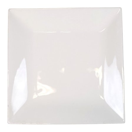 Fyrkantig Porslins Tallrik Traditionell Hög Kant - 6 pack