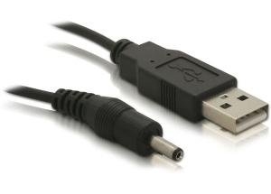 Delock USB/strøm-kabel - 3,5 x 1,35 mm DC-jakk til USB - 1.5 m