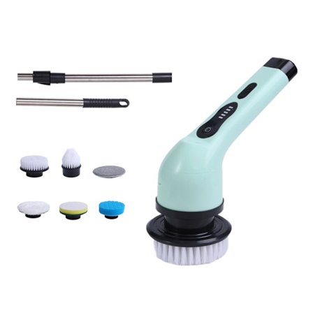 Elektrisk rengöringsborste med 3/6/9 borstar Arbetsbesparande hållbar ren borste för klinkergolv vägg