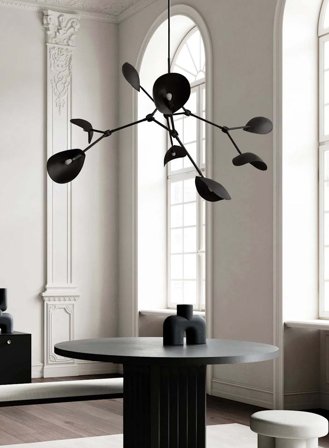 Stingray taklampe L152 - burned black