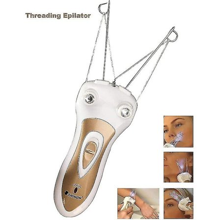 Elektrisk ansiktshårsepilator Trådmaskin Bomullstrådsepilator Oppladbar epilator Barbermaskin-WELLNGS