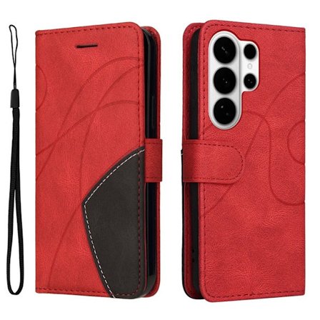 Samsung Galaxy S26 Ultra Plånboksfodral Konstläder Ställ - Röd