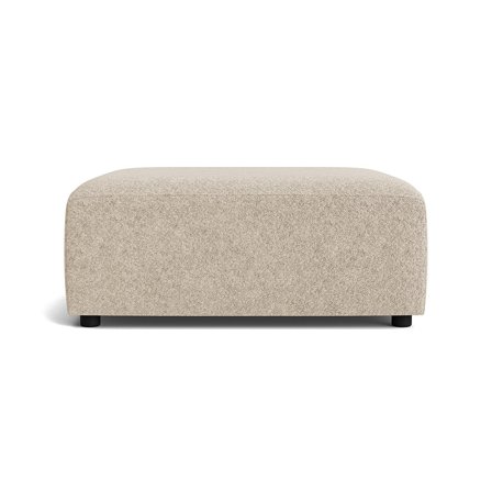 Ekstra Fodstøtte: Como Puf - Anthology Beige - 102x92x42cm - Håndlavet Siddeplads til Gæster - Elegant Design til Stuen