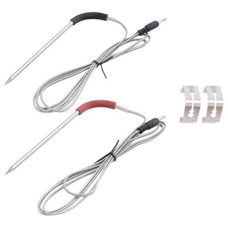 2-pack Ersättningsköttprobe för Weber Grill och Rök, Temperaturprobe med Probe Clip Tillbehör