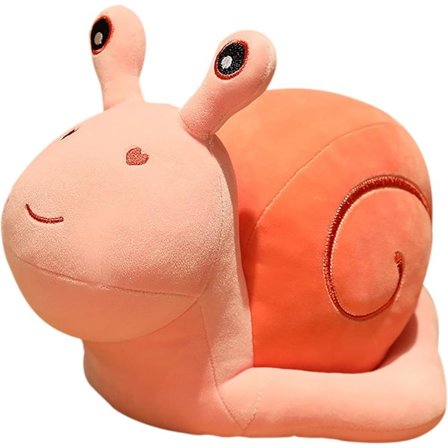 7.8/11.8/17.7 tum Cartoon Snigel Plyschdocka Leksak, Fylld Djur Snigel Mjuk Kawaii Kudde Heminredning Barn Present (Rosa)