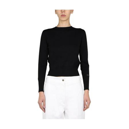 Patou, Jersey With Bow Czarny, Kobieta, Rozmiar: M