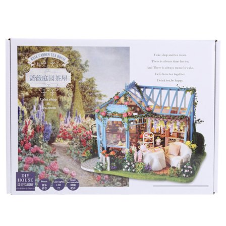 DIY Miniatyrdocka i trä, montering av dockhus för presentkollektion Heminredningsartiklar