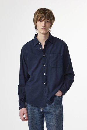 NN.07 Deon 5465 Hemd Herren Blau Bio-Baumwolle