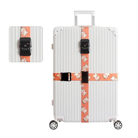 Bagagestropper Pakningsrem ORANGE TSA-LÅS TSA-LÅS