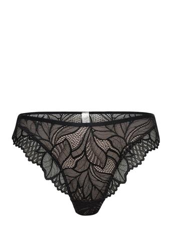Brief Thong Reg Jasmine Lace B Stringit Alusvaatteet Musta Lindex