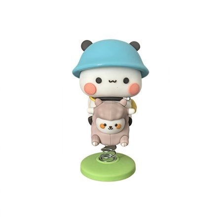 Söpö karhu, yhteensopiva auton kojelaudan sisustukseen - Kawaii PVC-karhupatsas sopii autoon, työpöydälle, toimiston sisustukseen - Suloinen lahja, 