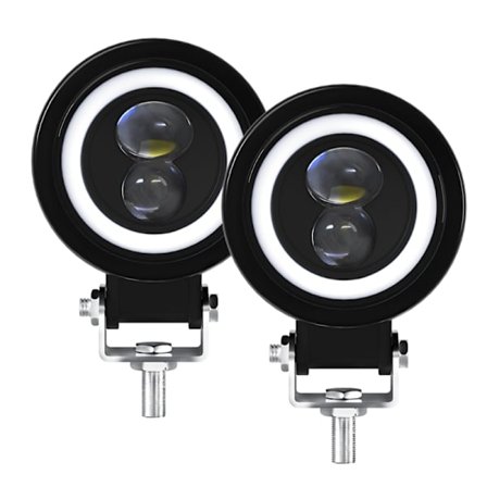 9-30V 60W Motorcykel Scooter Forlygte LED-pære arbejder tågelygte 6000K Spotlight