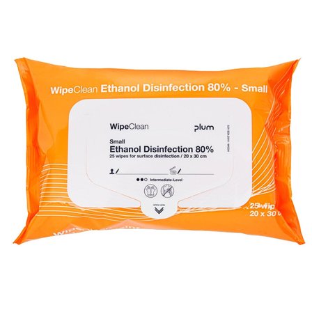 Plum WipeClean Overfladedesinfektion Small 25 stk., Tøj & Bolig, Husholdning, Rensning & Desinfektion