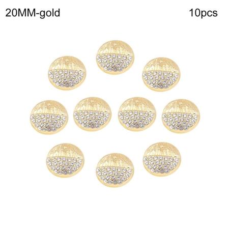 Metallknapper Skjorteknapper GULL 20MM10STK 10STK gold 20MM10pcs-10pcs