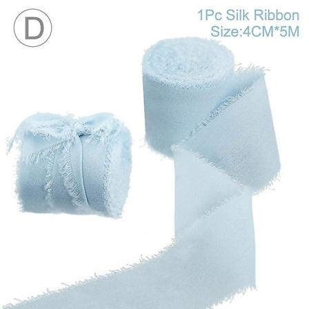 Franskkantet Ruffle Chiffon Silkebånd Håndlaget Ripped Bryllupsbukett - Perfet 4