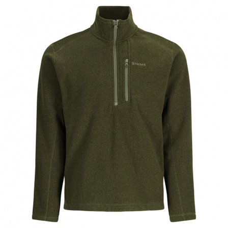 Simms Rivershed Half Zip Riffle Heather L