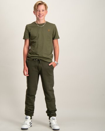 Les Deux Encore Boucle Sweatpants Kids Grön Byxor Kille - Kids Brand Store