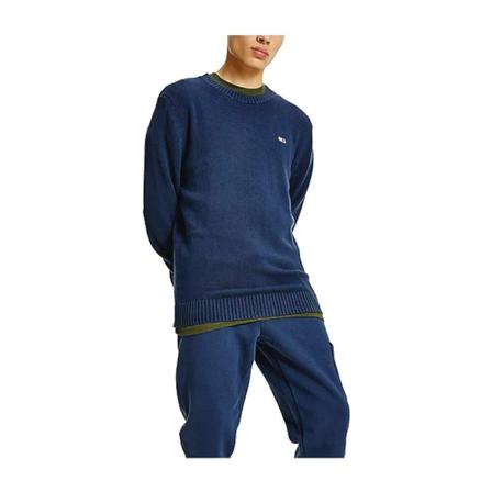 Tommy Hilfiger Round-neck Strik Blå, Herre Strik