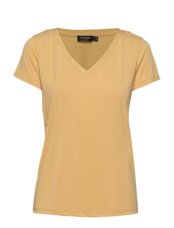 Slcolumbine V-Neck Ss T-shirts & Tops Short-sleeved Soaked In Luxury