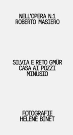 Silvia e Reto Gmür. Casa ai Pozzi, Minusio Roberto Masiero
