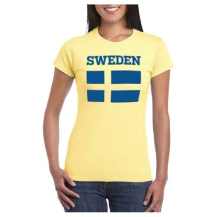 Sverige T-shirt Fashion Dam
