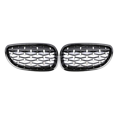 Frontfanger Nyre Grill Diamant Grill for BMW E60 E61 5-serie 550I 535I M5 2003-2010 Meteor