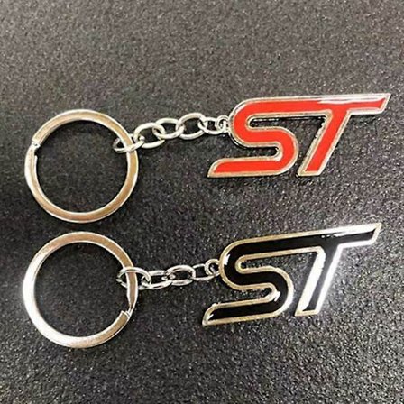SSRGV 3D Nyckelring För Focus Fiesta ST Emblem Metall Nyckelring För Ford F-150 (LGL)