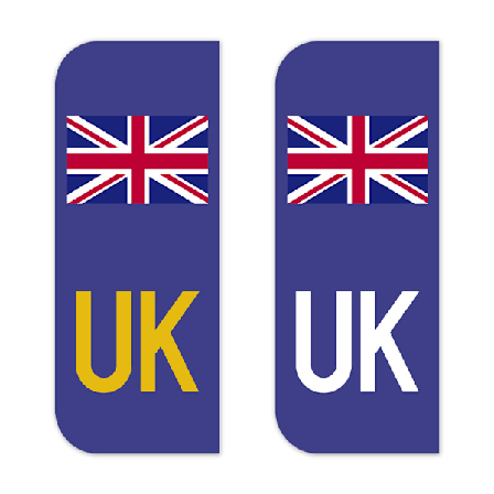 12 UK Nummerplade Klistermærker Europæiske Klistermærker