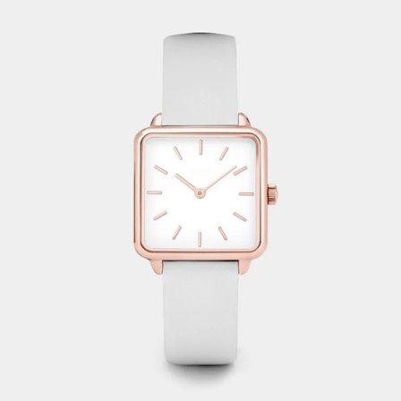 Enkla Klockor Kvinnor Lyxmärke Fyrkantig Mode Quartz Guld Rostfritt Stål Läder Klänning Casual Dam Armbandsur Montre Femme