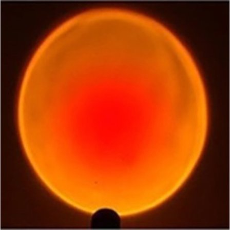 Rød solnedgangsprojektionsgulvlampe Lampe Stemningslys Nattelys Pro