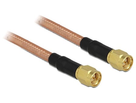 Delock antennekabel - 40 cm - gjennomsiktig