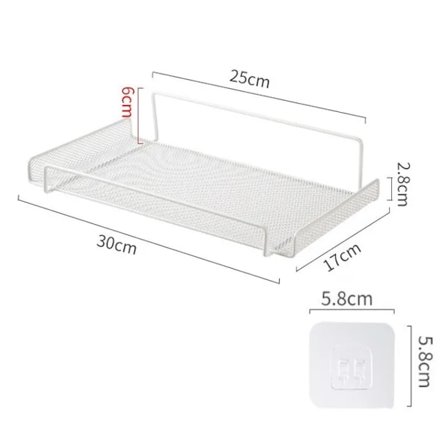Väggmonterad Routerhållare TV Set-Top Box Hållare Metall Router Förvaringsställ{EE}