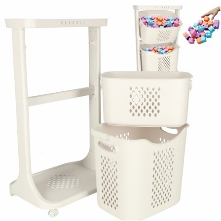 Leksakslåda - Tvättkorg med hjul
