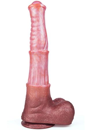 Pink Alien Big Jumpy Dildo 35 cm Dragon dildo - Blushme.se