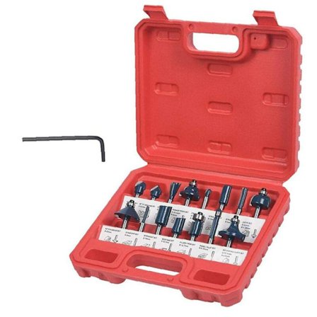 Router Bits Set TCT Tungsten Carbide Tribouilleuse SANE ACCESSORIES FOR TRANSFER CHAIN DIY 15PCS HANDLES HANDLES COMMUNICATION TOOLS