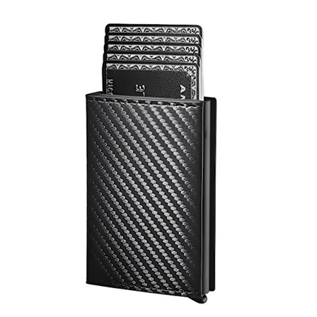 ID Credit Card Holder Men Wallet RFID Blocking Protected Aluminium Box PU Leather Wallets with Money Clip Designer Cardholder