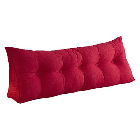 Kileformet hodegjerdepute for seng, ryggstøtte for å sitte oppreist i sengen, trekantet lesepute med korsryggstøtte og avtakbart trekk, ergonomisk 