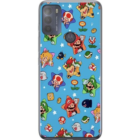 Kompatibelt Mobilskal till Motorola Motorola Moto G50 Nintendo Mario Mönster Switch Spel