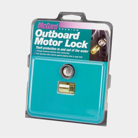 Blokada silnika do zaburtowego McGard, do silników przykręcanych (25 - 300 hk) Johnson/Evinrude + Śruba 1/2" x 13 mm - Jachtowa