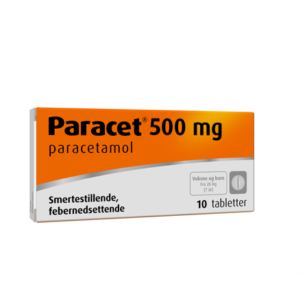 Paracet 500 mg tabletter 10 stk