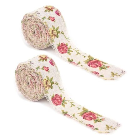 Jutebånd DIY-trykt Rose Jute-håndværk