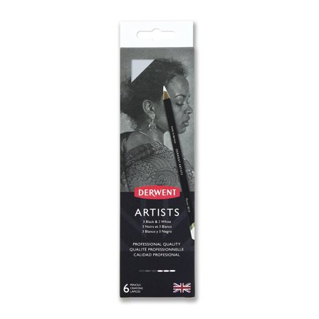 Derwent Artists Black & White 6-setti