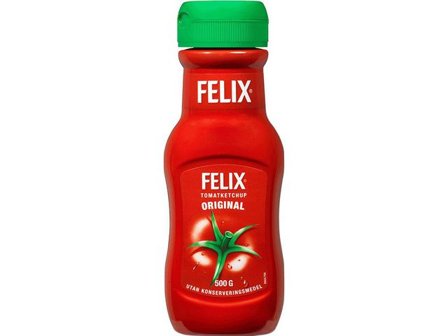 Felix Ketchup 500g - Lyreco - Kök och servering - Ätbart - Socker kryddor och salt