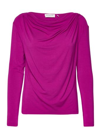 T-Shirt Ls T-shirts & Tops Long-sleeved Lila Rosemunde