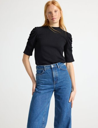 Lindex Top Lorelai - Black - XS