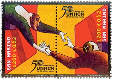 San Marino 2001 - FN's flygtningeagentur - Postfrisk sæt 2v