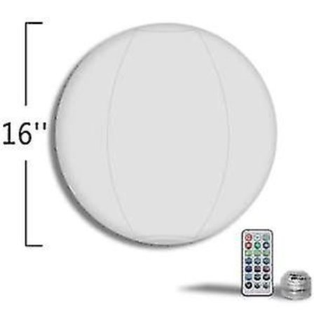 1 st Glow In Dark Led Strandboll Leksak, 13/16 Färgförändring