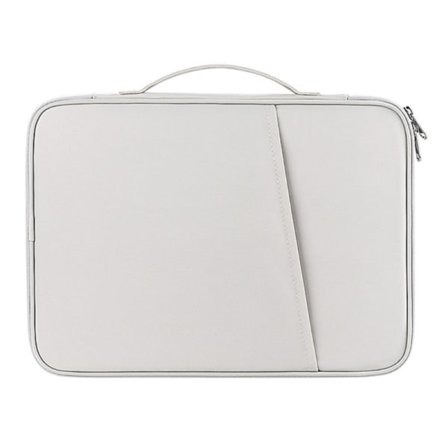 Laptopväska för affärer, bärbar datorväska för 10,8-12,9 tum, 13 tum Vit