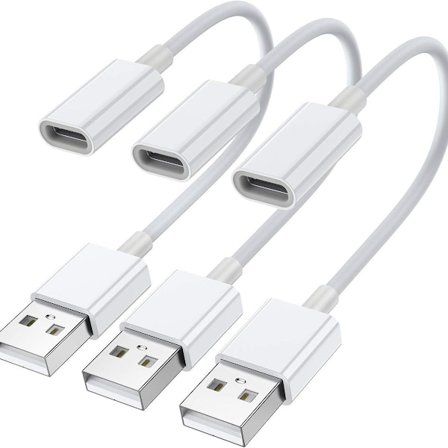 USB C-hona till USB-hane adapter (3-pack), Typ C till USB A